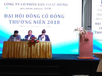 Đại hội đồng cổ đông VPH: Phát hành cổ phiếu để trả thù lao cho các sếp