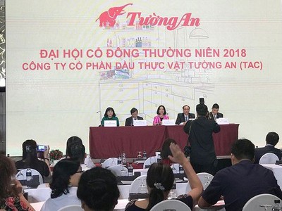 Đại hội đồng cổ đông Dầu thực vật Tường An: Nâng cổ tức năm 2017 lên 24%