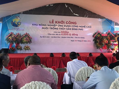 Nam Việt (ANV) đầu tư 4.000 tỷ đồng cho dự án nuôi trồng thuỷ sản công nghệ cao Bình Phú