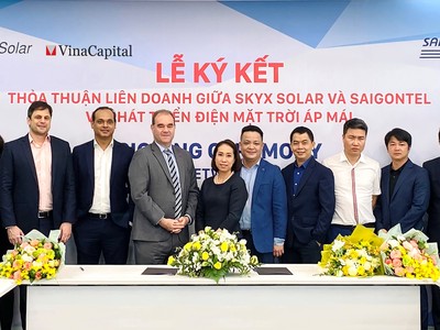 VinaCapital và SAIGONTEL xây dựng và vận hành chuỗi dự án điện mặt trời áp mái 50 MW