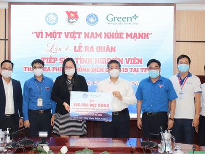 Lễ ra quân “Tiếp sức tình nguyện viên tham gia phòng chống dịch Covid-19 tại TP.HCM”