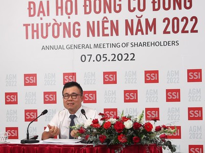 ĐHĐCĐ SSI: Có quan điểm tích cực với thị trường chứng khoán năm 2022