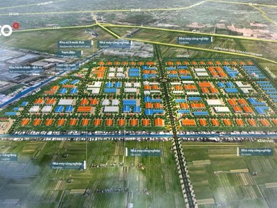 Hình phối cảnh KCN IDICO Tân Phước 1 – Tiền Giang. Ảnh: IDICO