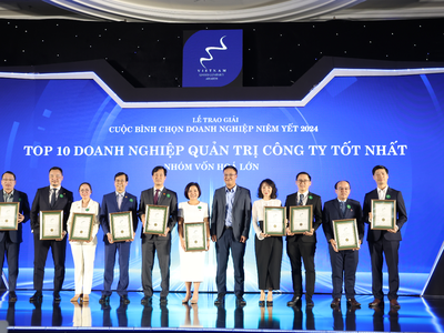 Trao giải cho 44 doanh nghiệp xuất sắc nhất Cuộc bình chọn Doanh nghiệp niêm yết