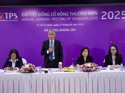 ĐHCĐ chứng khoán Tiên Phong (TPS): Tăng vốn điều lệ thêm 3.500 tỷ đồng