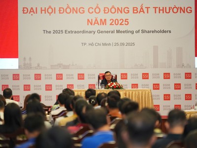 Đại hội đồng cổ đông bất thường SSI: 9 tháng hoàn thành 94% kế hoạch, thông qua tăng vốn lên gần 25.000 tỷ đồng