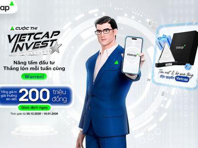 Tuần cuối chiến thắng các giải thưởng lên đến 200 triệu tại VIETCAP INVEST