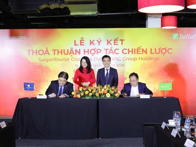 DatVietVAC và Saigontourist Group hợp tác chiến lược phát triển hệ sinh thái văn hóa - du lịch - giải trí
