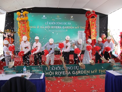 Long Giang Land (LGL) khởi công dự án nhà ở xã hội RIVERA GARDEN Mỹ Tho 