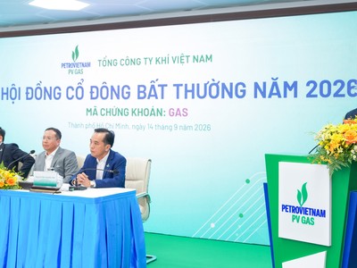 PV GAS (GAS): Lợi nhuận 8 tháng đạt hơn 14.500 tỷ đồng, chốt quyền cổ tức 25% và bầu bổ sung 3 Thành viên HĐQT 