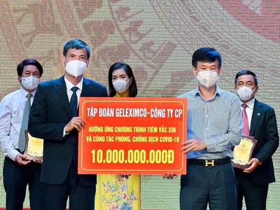Geleximco và ABBank ủng hộ 20 tỷ đồng vào quỹ Vaccine phòng, chống Covid-19 của Hà Nội