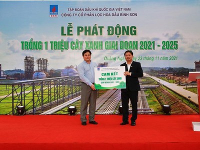 BSR cam kết trồng 1 triệu cây xanh trong giai đoạn 2021-2025
