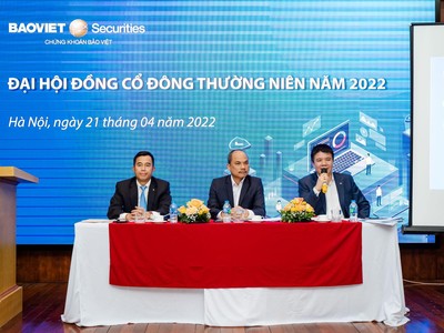 Năm 2022, BVSC dự kiến trả cổ tức 10% bằng tiền mặt, mục tiêu lợi nhuận 236 tỷ đồng