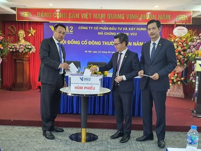 ĐHCĐ Vina2 (VC2): Đặt kế hoạch doanh thu, lợi nhuận tăng gấp 4 lần