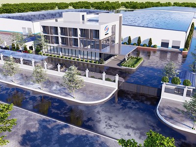 Phối cảnh một dự án Vina2 thi công