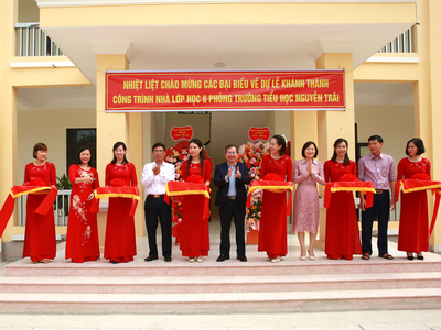 Khánh thành trường tiểu học tại Hưng Yên do BSR tài trợ