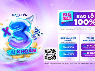 "DATX lên 3, nhân 3 tài khoản"