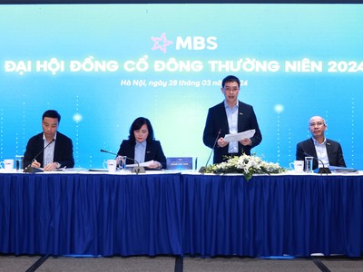ĐHĐCĐ Chứng khoán MB (MBS): Mục tiêu lợi nhuận năm 2024 tăng trưởng 30%