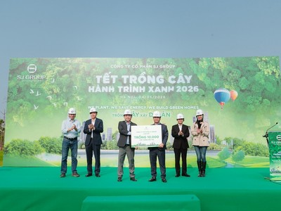 SJ Group trồng mới 10.000 cây xanh tại Nam An Khánh