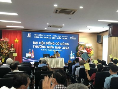 ĐHCĐ Bia Sài Gòn - Miền Trung (SMB): Đặt mục tiêu lợi nhuận năm 2022 giảm 27%, chia cổ tức tỷ lệ 35%