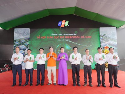 Khởi công Tổ hợp giáo dục FPT UniSchool Hà Nam với quy mô đào tạo 10.000 người học