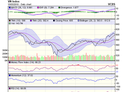 Biểu đồ kỹ thuật VN-Index. Nguồn: VCBS