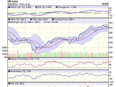 Biểu đồ kỹ thuật VN-Index. Nguồn: VCBS