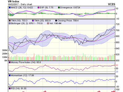 Biểu đồ kỹ thuật VN-Index. Nguồn: VCBS