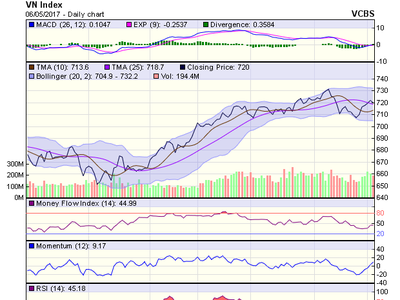 Biểu đồ kỹ thuật VN-Index. Nguồn: VCBS 