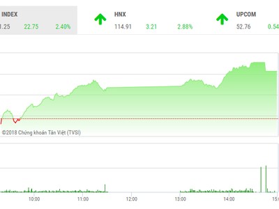 Phiên chiều 31/5: Bay cao