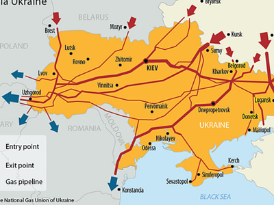 Mạng lưới đường ống khí ở Ukraine