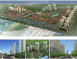 Phối cảnh (cũ) Khu đô thị mới Hồng Thái
