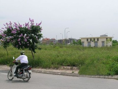 Khu đấu giá đất tại quận Cầu Giấy. Ảnh: Internet.