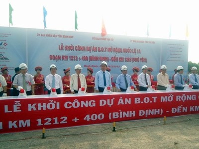 Lễ khởi công xây dựng công trình mở rộng quốc lộ 1A (đoạn km 1212+400 đến km 1265)