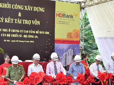 Khởi công dự án nhà phục vụ cán bộ thuộc Bộ Công An