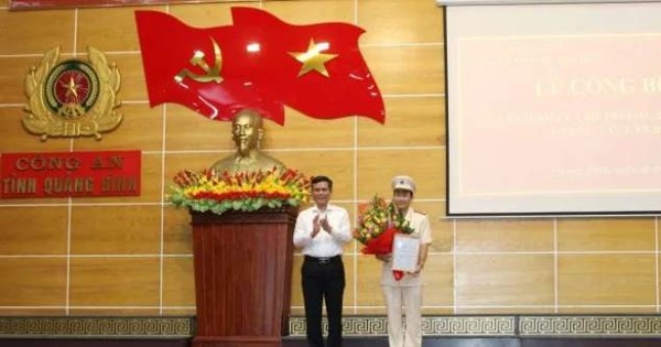 Bộ trưởng Bộ Công an bổ nhiệm Phó Giám đốc Công an tỉnh Quảng Bình