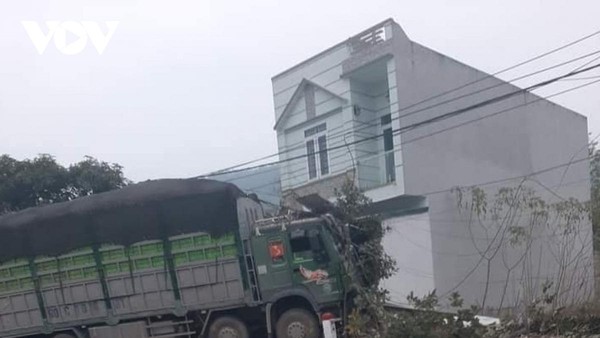 Hiện trường vụ tai nạn.