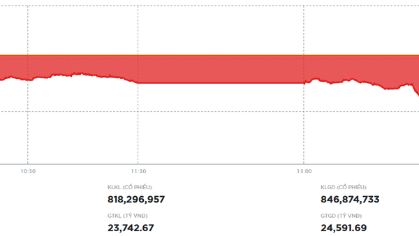 VN-Index thủng mốc hỗ trợ quan trọng 1.600 điểm