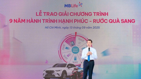 Ông Bùi Trung Kiên – Tổng giám đốc MB Life phát biểu tại buổi lễ.
