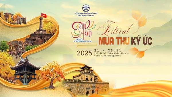 Festival Thu Hà Nội lần thứ 3 năm 2025 sẽ diễn ra từ ngày 21 đến 23/11/2025, tại phố đi bộ Trần Nhân Tông và Công viên Thống Nhất.