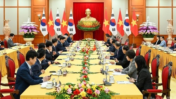 Tổng Bí thư Tô Lâm hội kiến Chủ tịch Quốc hội Hàn Quốc 