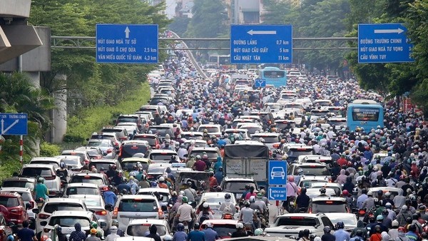 Giao thông Hà Nội. Ảnh minh họa