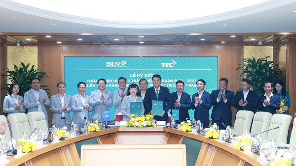 Thỏa thuận hợp tác toàn diện giữa TTC và BIDV giai đoạn 2026 - 2031, đánh dấu bước tiến mới trong quan hệ hợp tác giữa hai bên