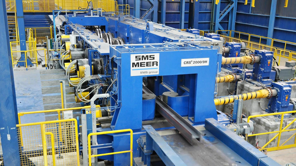 Nhà máy sản xuất ray và thép đặc biệt của Hòa Phát (HPG) đã hoàn thành gần 70% tiến độ