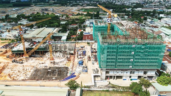 Dự án Monrei Saigon đang được đẩy nhanh tiến độ thi công.