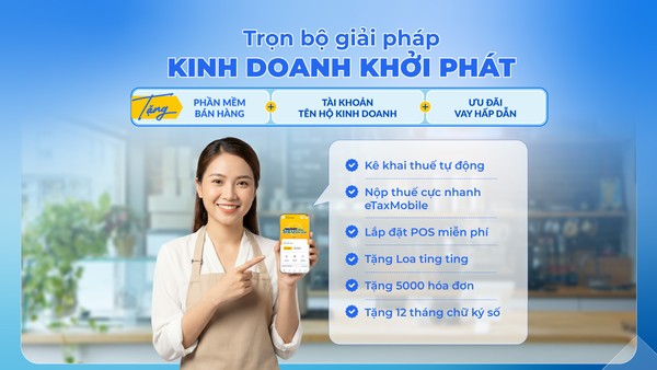 PVcomBank cung cấp bộ giải pháp hỗ trợ Hộ kinh doanh chuẩn hóa tài khoản và thuế 