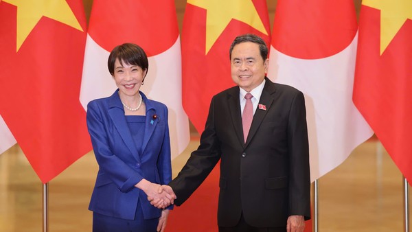 Chủ tịch Quốc hội Trần Thanh Mẫn hội kiến Thủ tướng Nhật Bản Takaichi Sanae