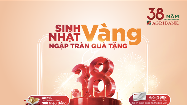Agribank tung loạt ưu đãi “khủng” với hàng ngàn quà tặng nhân dịp 38 năm thành lập 