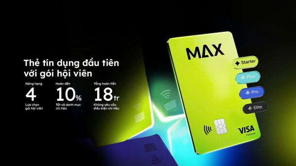 VIB lần đầu ra mắt Max Card - thẻ tín dụng với gói hội viên, hoàn đến 18 triệu/năm
