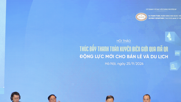 Các diễn giả thảo luận tại Hội thảo “Thúc đẩy thanh toán xuyên biên giới qua mã QR: Động lực mới cho bán lẻ và du lịch” 